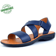 Sandales confortables 100% cuir lo