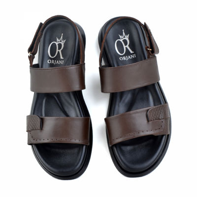 Sandales confortables 100% cuir marron kw - Photo 2