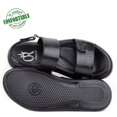 Sandales pour homme confortable 100% cuir kw - Photo 3