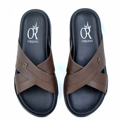 Sandales pour homme très confortable 100% cuir marron - Photo 2