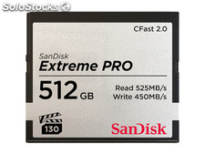 Sandisk cfast 512GB 2.0 extreme Pro 525MB/s sdcfsp-512G-G46D