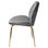 SANDO GRIS Cadeira em veludo com estrutura dourada de estilo contemporâneo - Foto 3