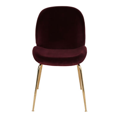 SANDO GROSELLA Cadeira em veludo com estrutura dourada de estilo contemporâneo - Foto 3