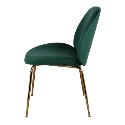 SANDO VERDE Cadeira em veludo com estrutura dourada de estilo contemporâneo - Foto 3