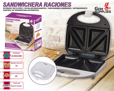 Sandwichera Grill BN3385 Eléctrica We Houseware
