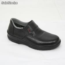 Sapato de Segurança Solado pu com elástico lateral preto
