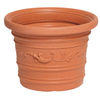 Saturnia Macetero Resina Redondo, Color Terracota, Resistente, Ideal Exterior,