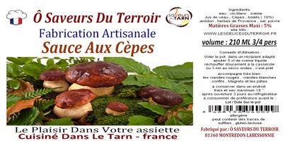 Sauce Aux Cèpes artisanale - Photo 2