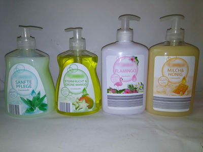 Savon liquide, distributeur de savon - 500ml -Made in Germany- EUR.1