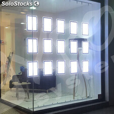 Schaufenster Display LED Schaufenster-Display flexibel Immoprodukte A4