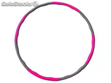 Schaum/Foam Hula Hoop 100cm, 1,5kg (Pink-Grau)