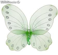 Schmetterling grüne Flügel aus Stoff