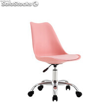 Schreibtischstuhl mit Rollen rosa 97X47X58CM thinia home