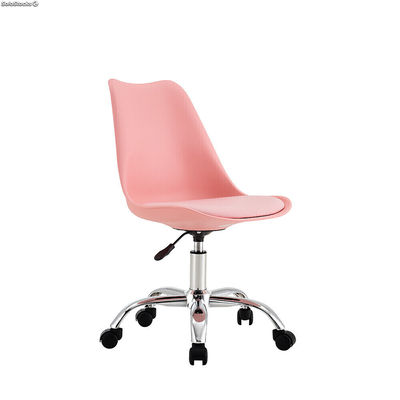 Schreibtischstuhl mit Rollen rosa 97X47X58CM thinia home