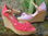 Schuh für Frau mit Keilabsatz Stoff, handgefertigt in Italien - 1