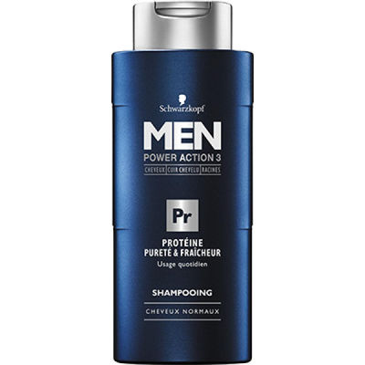 SCHWARZKOPF Men Shampooing protéine pureté &amp; fraîcheur : le flacon de 250 ml