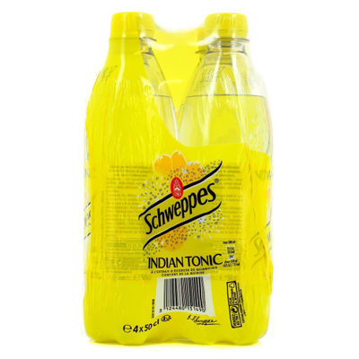 Schweppes Soda indian tonic : le pack de 4 bouteilles de 50cL