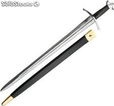 Schwert aus Metall mit Leder Schwertscheide