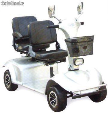 Scooter eléctrico de 2 plazas para discapacitados ENABLED COMBO - Ayudas  Mayores