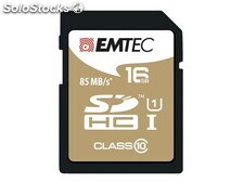 Sdhc 16GB Emtec CL10 EliteGold uhs-i 85MB/s Blister