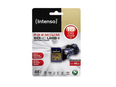 Sdhc 16GB Intenso Premium CL10 uhs-i Blister - Foto 2