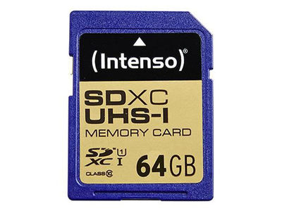 Sdxc 64GB Intenso Premium CL10 uhs-i Blister