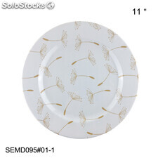 SEBEST Factory New style dandelion decal design Chinese melamine dinnerware set