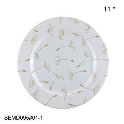 SEBEST Factory New style dandelion decal design Chinese melamine dinnerware set
