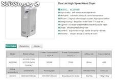 Secador de mano -Dual Jet High Speed Hand Dryer