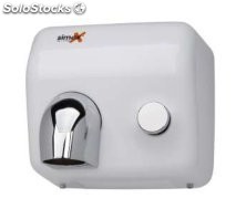 Secamanos pulsador Simex Inoxflow Epoxi blanco 01001