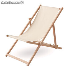 Sedia da spiaggia in legno beige MIMO6503-13
