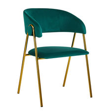 Sedia Mihu Gold Velluto - Verde