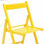 Sedia richiudibile salvaspazio in legno di faggio color giallo - Foto 4