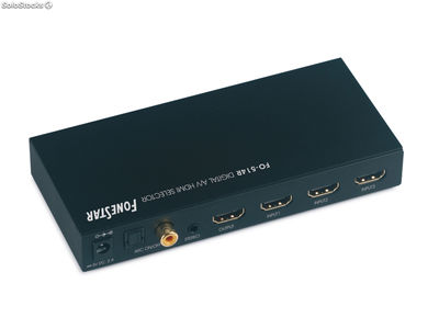 Selector HDMI A/V digital Fonestar FO-514R con mando a distancia - Foto 3