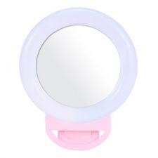 Selfie Ring Light Smartphone con abrazadera Flash LED RGB portátil Ring Light