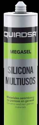 Sellador de silicona acética, multiusos blanco MEGASEL QUIADSA 52500114 - Foto 3