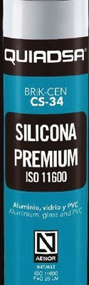Sellador de silicona Gris brik-cen cs-34 quiadsa 52501706 - Foto 3