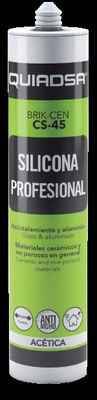 Sellador Silicona acética profesional Negro brik-cen cs-45 quiadsa 52500593 - Foto 2