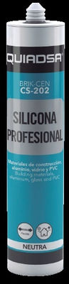 Sellador silicona neutra profesional blanco BRIK-CEN CS-202 QUADSA 52501013 - Foto 2