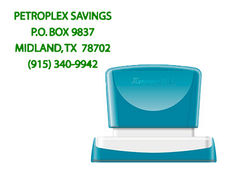 Sello x&#39;stamper quix personalizable color verde medidas 36x61 mm q-16