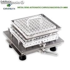 semi aotomática máquina llenadora de cápsulas encapsuladora Metálica cn-100m