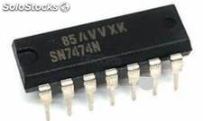 Semiconductor SN7474 de circuito integrado de componente electrónico