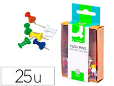 Señalizador de planos q-connect -caja de 25 unidadescolores surtidos