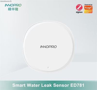 Sensor de água Tuya Smart Zigbee Sensor de alarme de detector de vazamento de