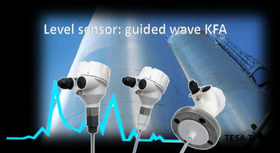 Sensor de nivel tipo onda guiada marca KFA