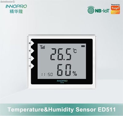 Sensor de segurança doméstica inteligente Tuya NB-ICT Detector de temperatura e
