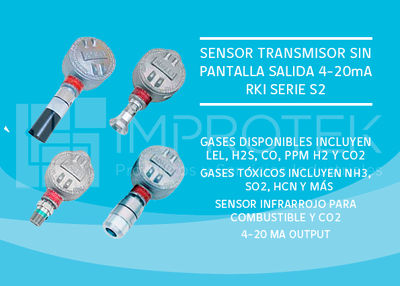 Sensor Transmisor sin Pantalla Salida 4-20mA Rki Serie S2