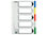 Separador esselte plastico juego de 5 separadores folio con 5 colores - Foto 2
