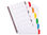 Separador exacompta cartulina juego de 6 separadores din a4 multitaladro color - Foto 2