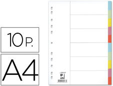 Separador q-connect cartulina juego de 10 separadores din A4MULTITALADRO
